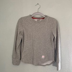 Topo Designs Grey Thermal Tech Knit Long Sleeve Tee